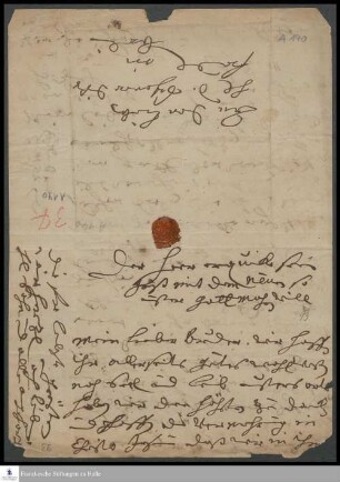 Brief von Johanna Eleonore Petersen an Philipp Jacob Spener.