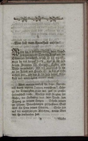 1. Wie soll man die Krankheit ansehn? - 7. Bey zunehmender Krankheit.