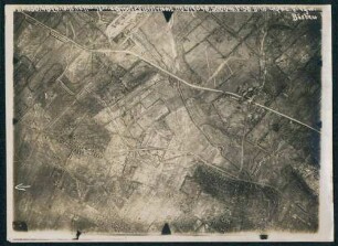 Foto des Geländes nördlich von Groote Vierstraat bei Ypern (Luftbild)