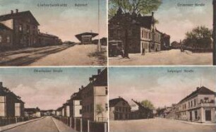 Liebertwolkwitz: Bahnhof ; Grimmaer Straße ; Oberholzer Straße ; Leipziger Straße
