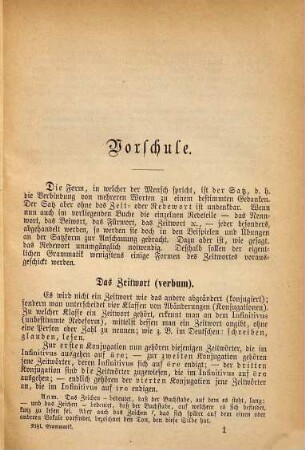 Faßliche und praktische Grammatik der katholischen Kirchen-Sprache : für Chorregenten, Lehrer, Laienbrüder, Ordensfrauen, überhaupt für alle, welche, ohne humanistische Studien gemacht zu haben, ein Verständnis dieser Sprache anstreben ; nebst einer religionsphilosophischen Abhandlung über die Wichtigkeit und Bedeutung des Lateinischen als Kirchensprache