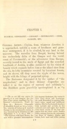 Chapter I. Physical geography. - Geology. - Mineralogy. - Gems, Climate, etc.