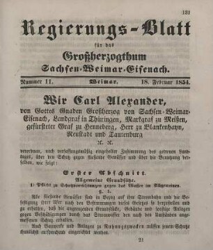 Nr. 11 : 18. Februar 1854