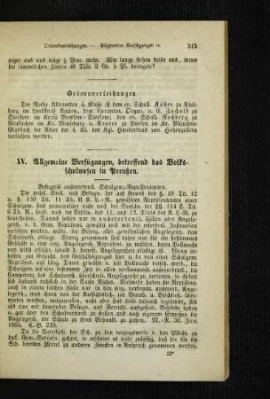 Allgemeine Verfügungen, betreffend das Volksschulwesen in Preußen
