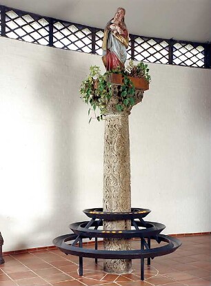 Schneider - Esleben, Paul; Düsseldorf, Rochusmarkt 5; Kath. Kirche St. Rochus, Sanierung und Umgestaltung - Mariensäule