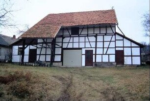 sanierte Fachwerkscheune mit Schleppdach