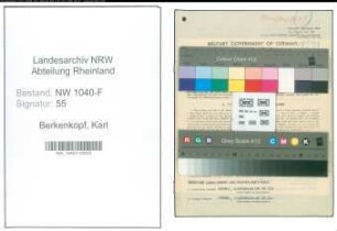 Entnazifizierung Karl Berkenkopf , geb. 26.09.1914 (Zollbetriebsassistent)