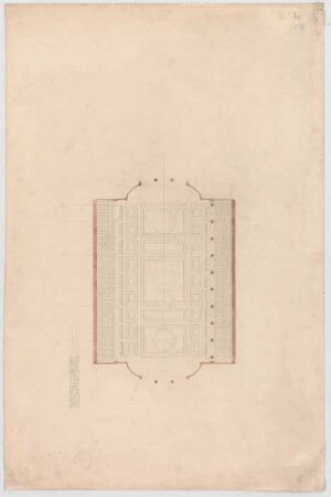 Thiersch, Friedrich von; Wiesbaden; Kurhaus - Großer Konzertsaal (Deckenabwicklung)