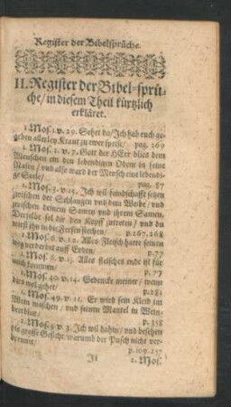 II. Register der Bibel-sprüche