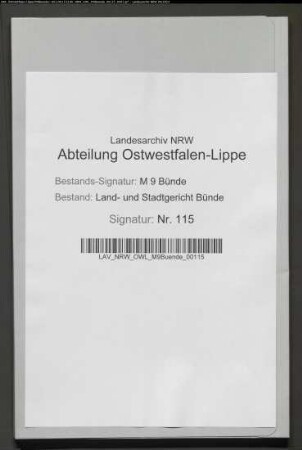 Erblasser: Knickmann, Johann Friedrich:
