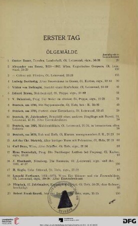 Ölgemälde (Nr. 1-90)