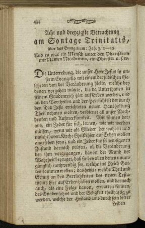 Acht und dreyzigsten Betrachtung am Sontage Trinitatis, [...]