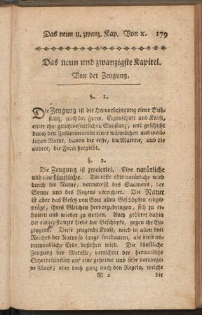 Das neun und zwanzigste Kapitel