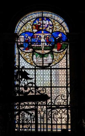 Frankreich. Bourgogne. Yonne. Sens. Cathedrale Saint Etienne. 12 bis 14 Jahrhundert. Fenster