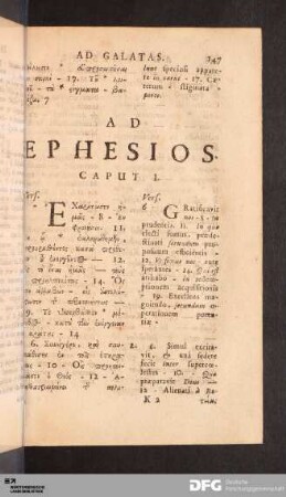 Ad Ephesios.