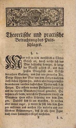 Ernst Antons Nicolai der Arzneygelahrheit Doctors Theoretische und practische Betrachtung des Pulsschlages