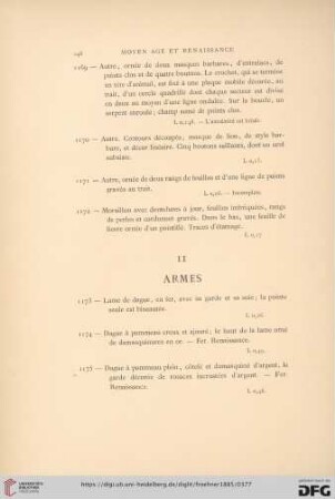 II. Armes (No. 1173 - 1181)