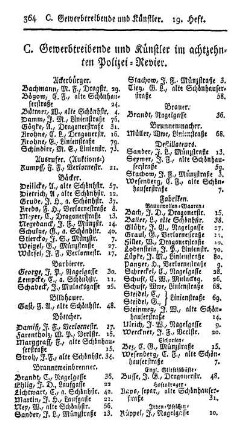 C. Gewerbetreibende und Künstler