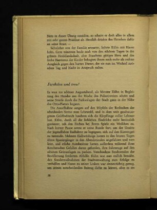 Fruchtlos und treu!