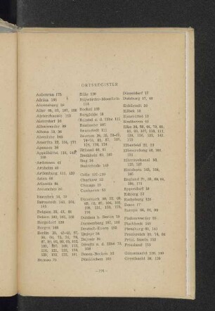 Ortsregister