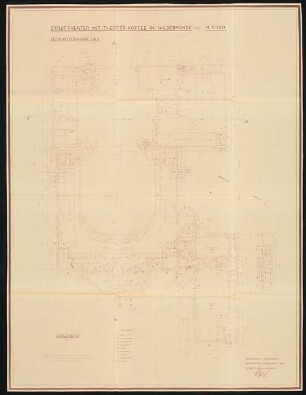 Stadttheater, Wesermünde: Grundriss Erdgeschoß 1:100