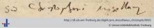 [Provenienz]: Mosellanus, Christoph