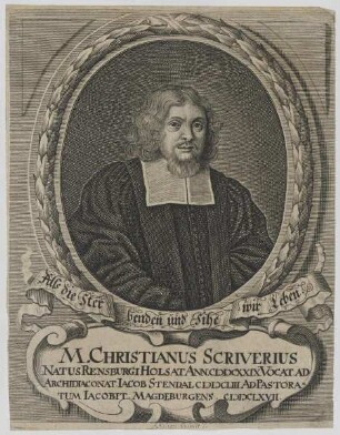 Bildnis des Christianus Scriverius