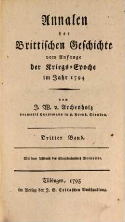 Annalen der brittischen Geschichte : des Jahrs .... 12. 1794 (1795)