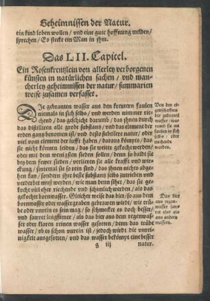 Das LII. Capitel.
