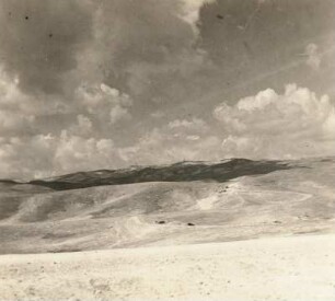 Jerusalem. Blick von der Wüste Juda nach Jerusalem