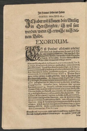 Textus. Psalm XVII. ult.
