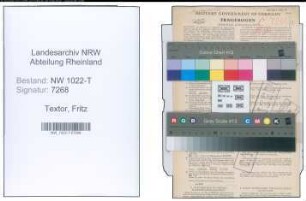 Entnazifizierung Fritz Textor , geb. 11.06.1911 (Studienassessor)