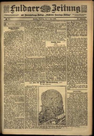 Zweite Ausgabe vom Samstag, den 09. Juni 1900.
