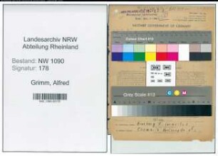 Entnazifizierung Alfred Grimm , geb. 25.08.1901 (Polizist)