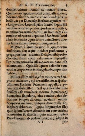 Litterae ad R. P. Alexandrum Dominicanum, in quibus Thomistarum Doctrina cum Doctrina Theologorum Societatis Iesu comparatur