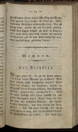Der Rothkopf. - Die Stadtschule.