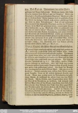 Das 38. Capitel. Grösseste Strafe der Gottlosigkeit.