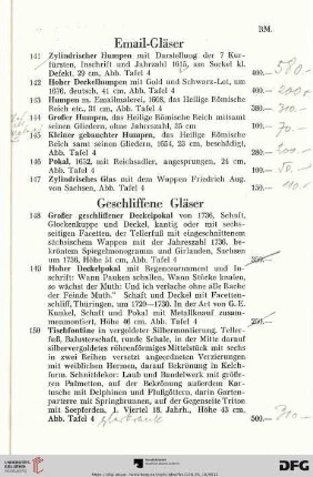 Email-Gläser (Nr. 141-147)