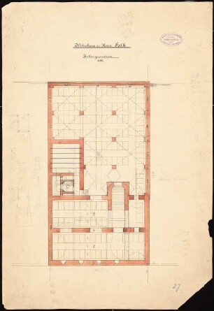 Wohnhaus Falk-Ring, Mainz: Grundriss Kellergeschoss 1:100