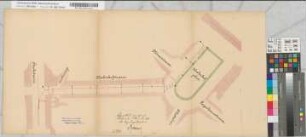 Einzelne Linien der Aachener Straßenbahn. Z.T. koloriert. Abzweigung von Linie D: Rheinischer Bahnhof-Hochstraße