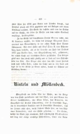 Rinteln und Möllenbeck.