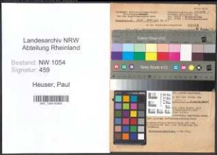 Entnazifizierung Paul Heuser , geb. 12.05.1899 (Betr.Ass.)