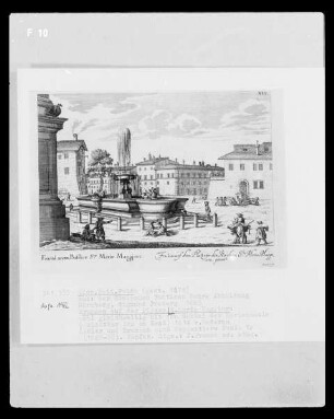 Aus der Römischen Fontänen Wahre Abbildung: Brunnen auf der Piazza Santa Maria Maggiore