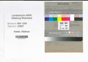 Entnazifizierung Mathias Ketels, geb. 15.11.1910 (Schlosser)