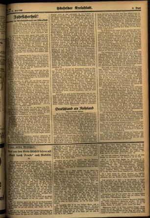 Dritte Ausgabe vom Freitag, den 15. Mai 1936.