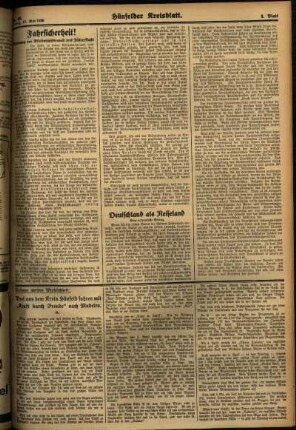 Dritte Ausgabe vom Freitag, den 15. Mai 1936.