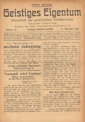 Nummer 24 (15. September 1909)