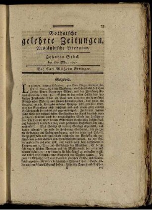 Zehntes Stück, den 6ten März, 1790.