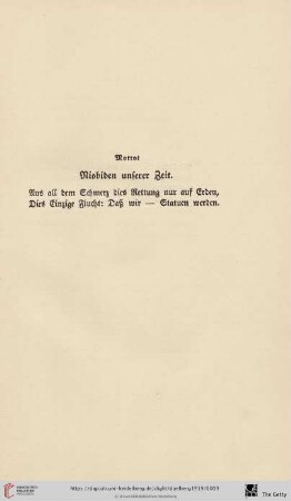 Motto: Niobiden unserer Zeit