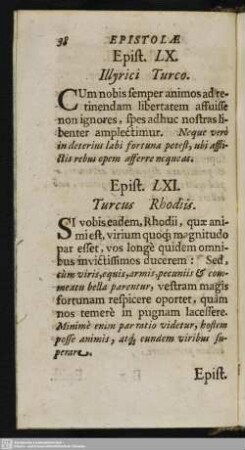 [Epistola LXI. - LXX.]